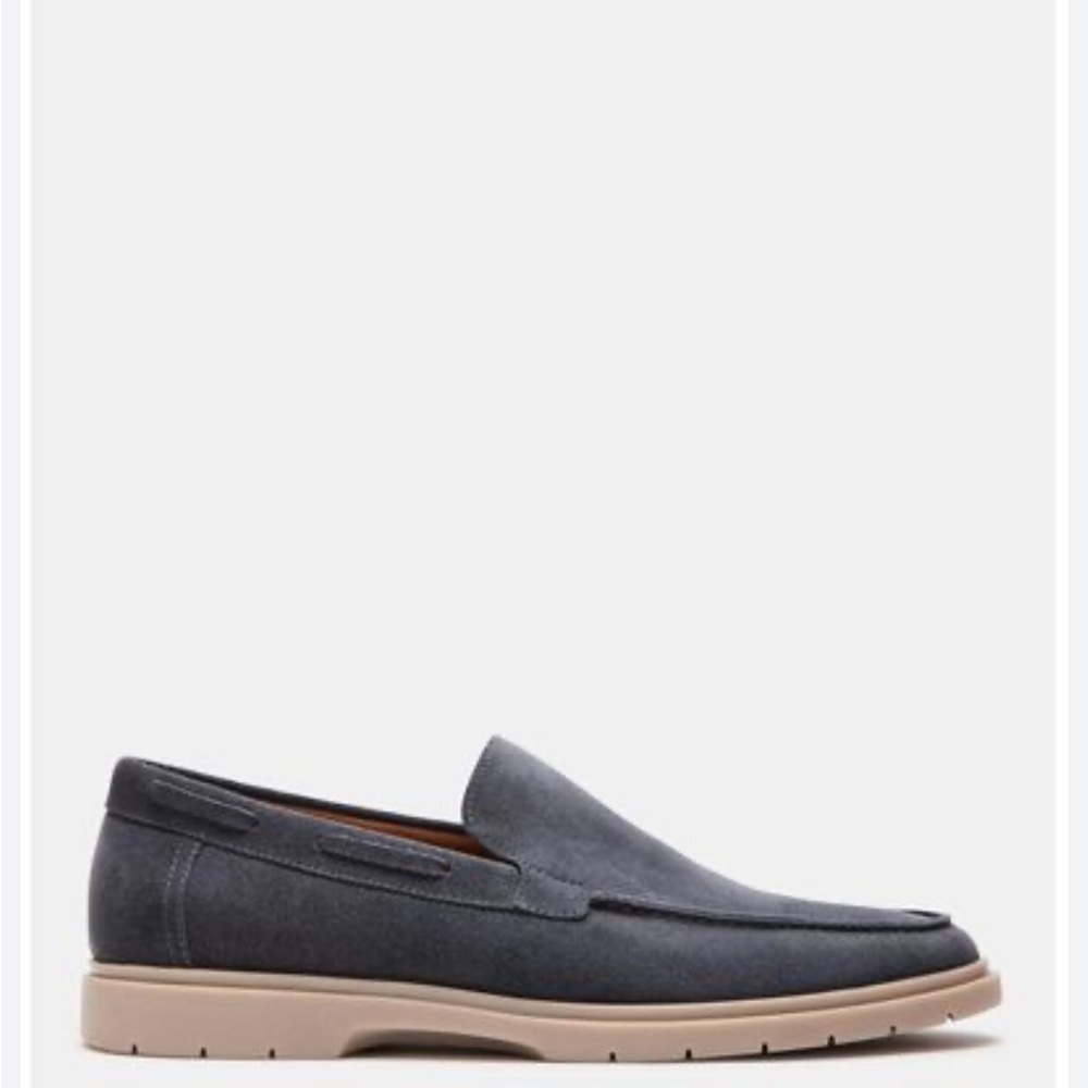 Steve Madden Men's Neekon Navy Suede Loafer